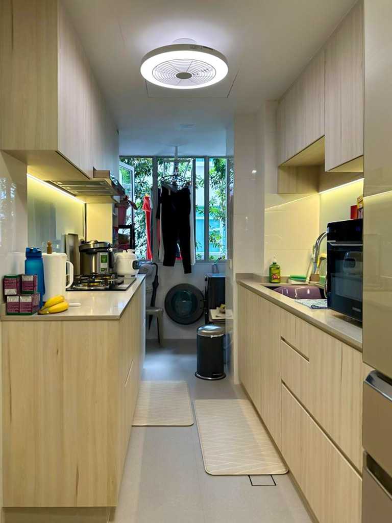 Scandinavian Kitchen with Kitchen Window and Kitchen Accessories