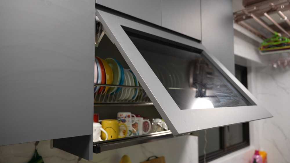 Modern Kitchen with Countertop and Kitchen Accessories