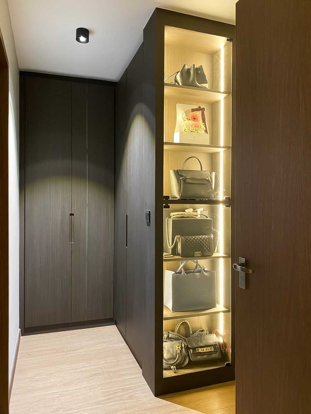 Scandinavian Bedroom with Wardrobe and Storage Cabinets