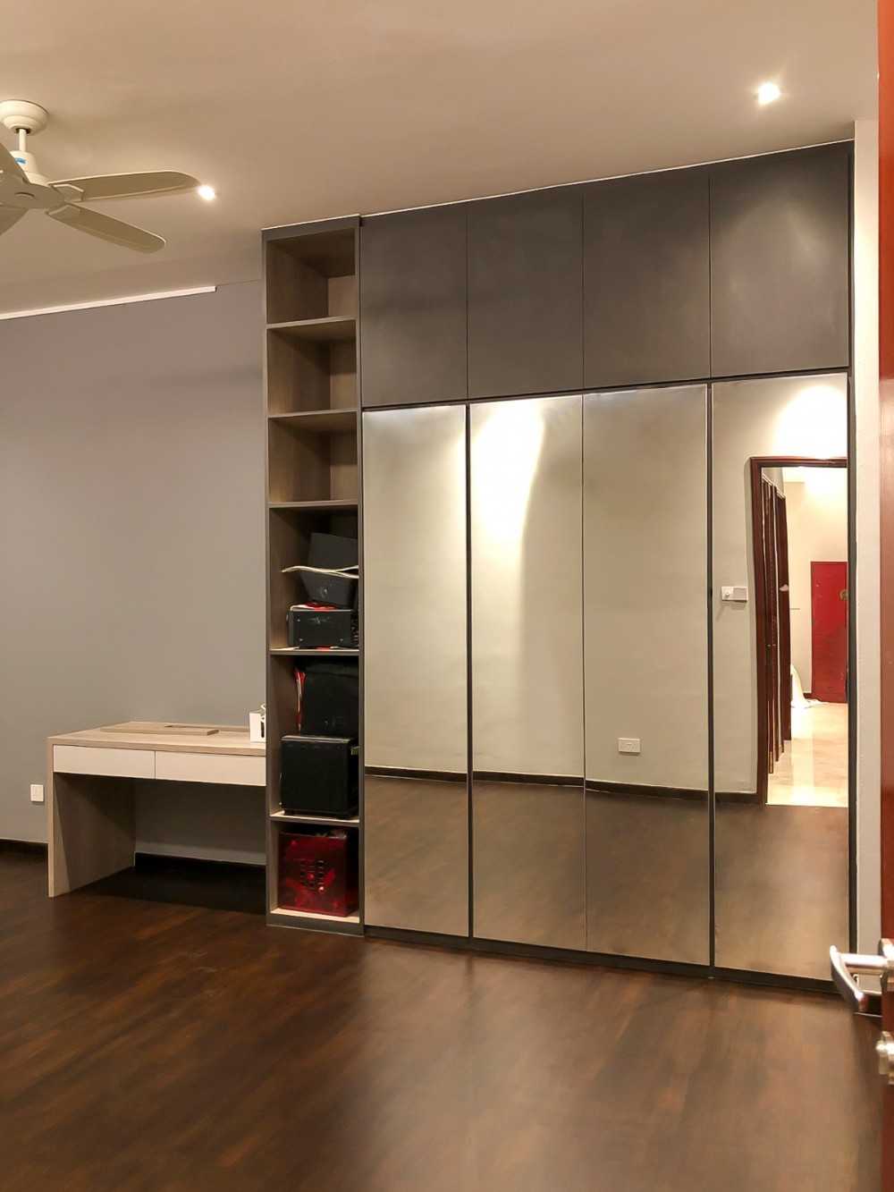 Modern Bedroom with Wardrobe and Bedroom Dresser