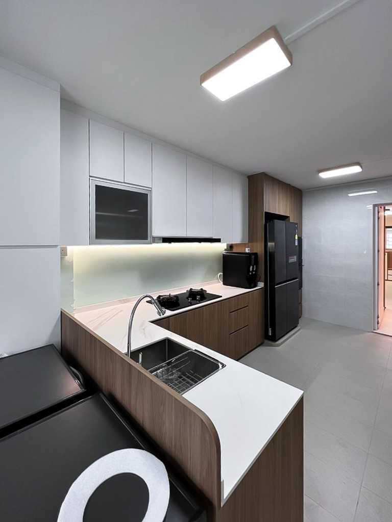 Scandinavian Kitchen with Kitchen Accessories and Kitchen Tap