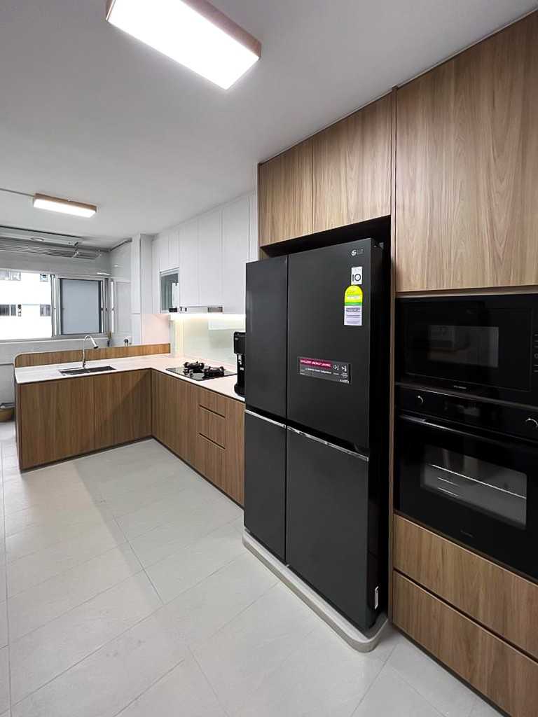 Scandinavian Kitchen with Kitchen Window and Kitchen Accessories