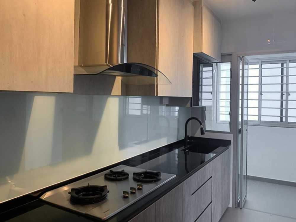 Scandinavian Kitchen with Kitchen Window and Kitchen Accessories