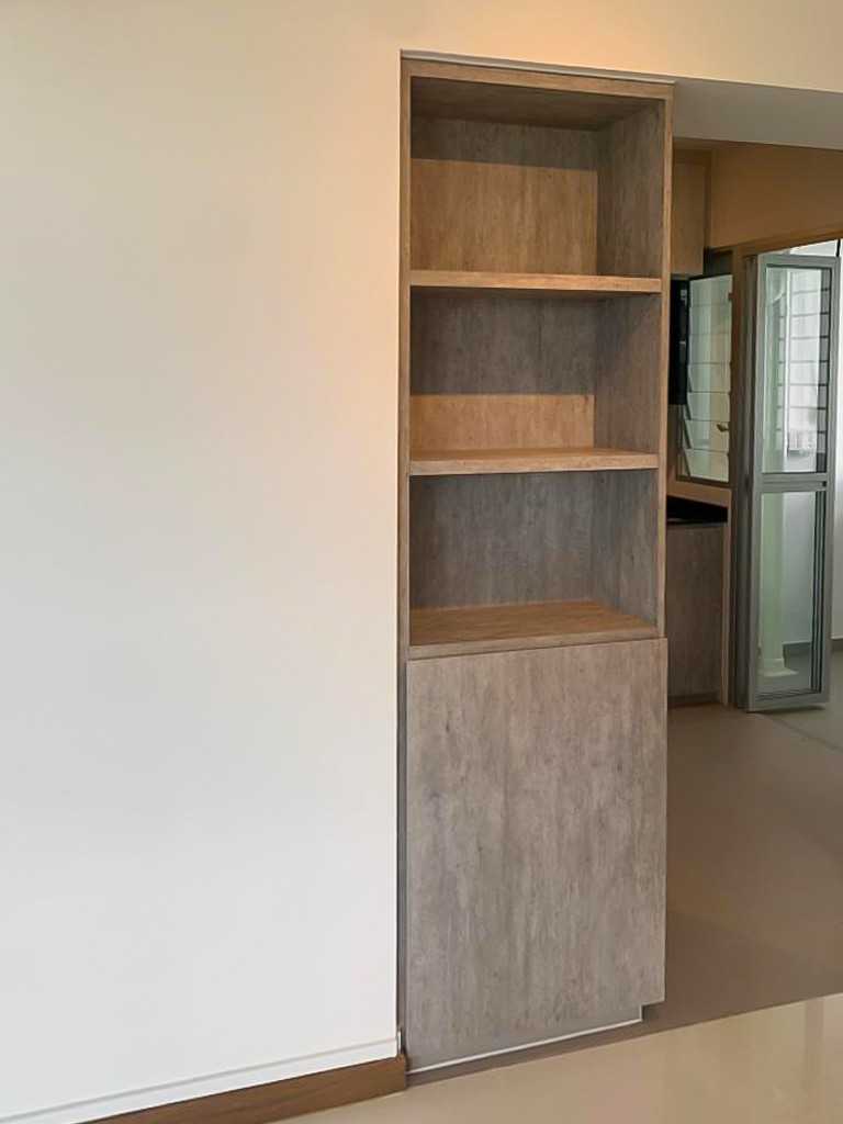 Scandinavian Dining Room with Sideboard and Paintings
