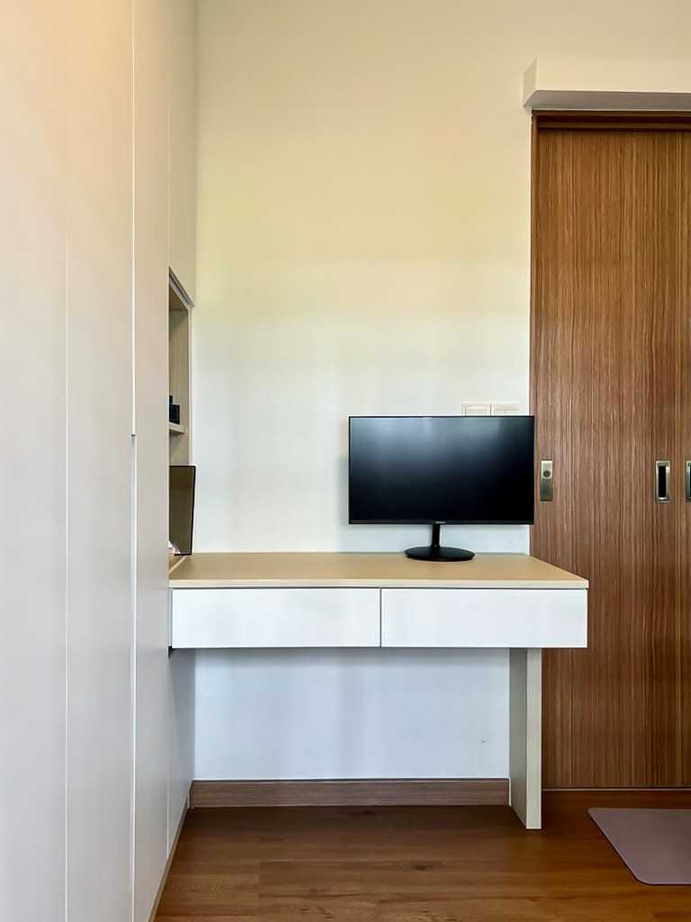 Scandinavian Bedroom with Wardrobe and Bedroom Dresser