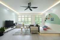 Contemporary New 4-Room HDB by Great Oasis Interior Design