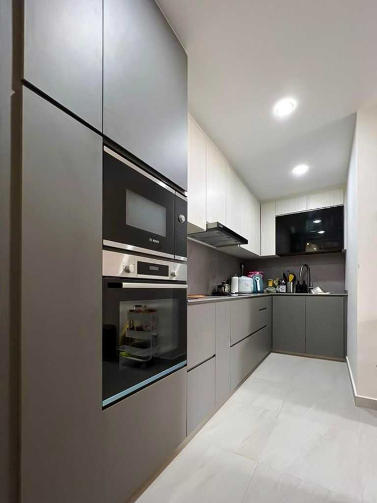 Scandinavian Kitchen with Kitchen Backsplash and Kitchen Accessories