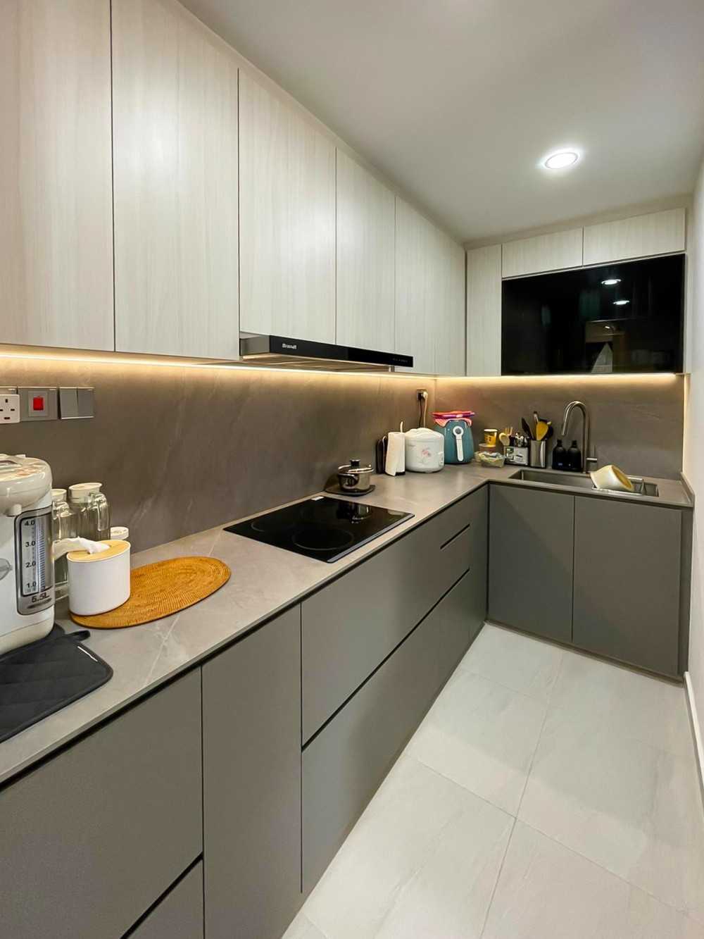 Scandinavian Kitchen with Kitchen Accessories and Kitchen Tap