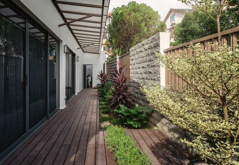 Contemporary Outdoor with Canopy and Awning