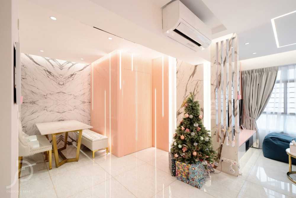 Modern Dining Room with Drop Light and Cove Lighting