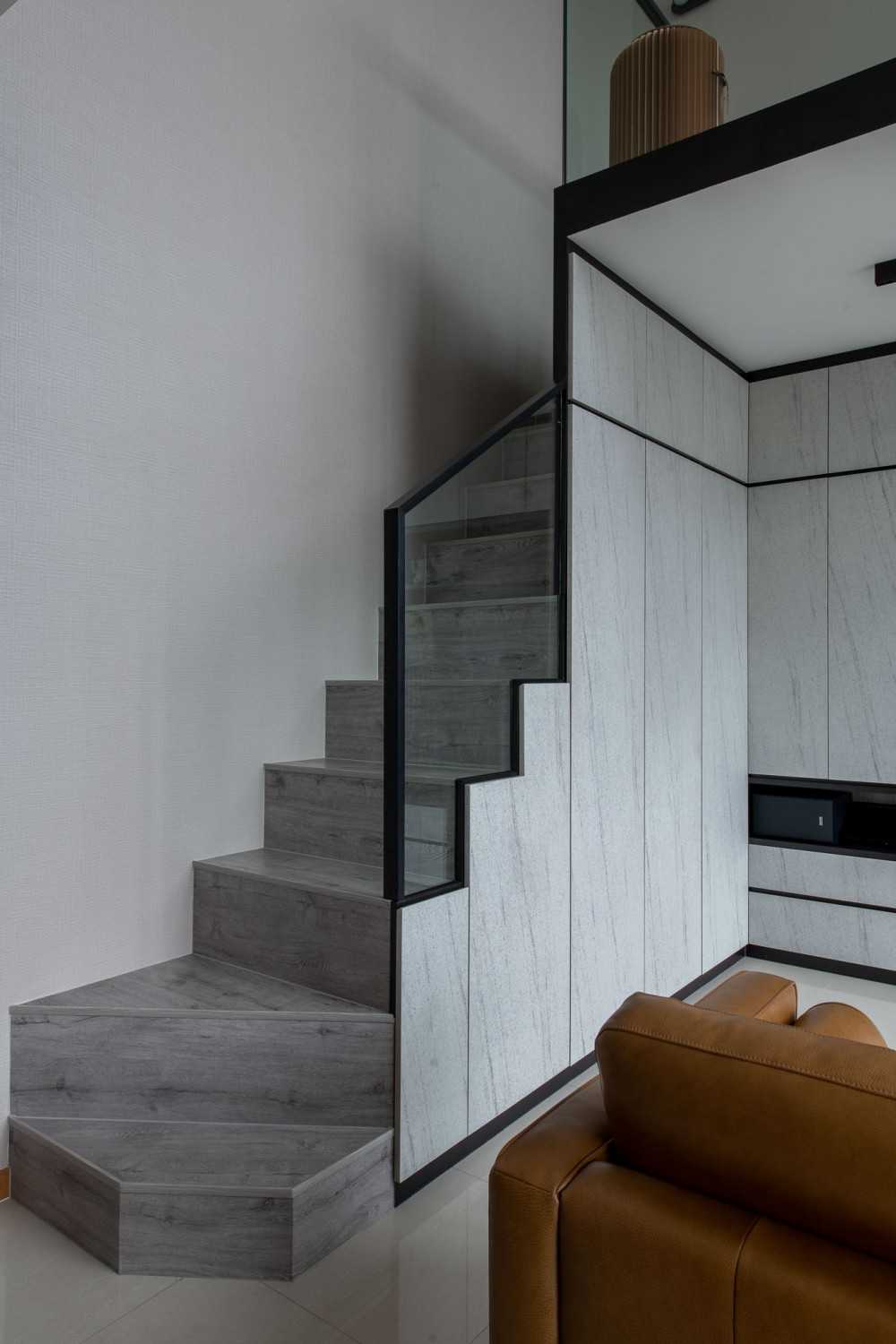 Modern Living Room with TV Console and Feature Wall