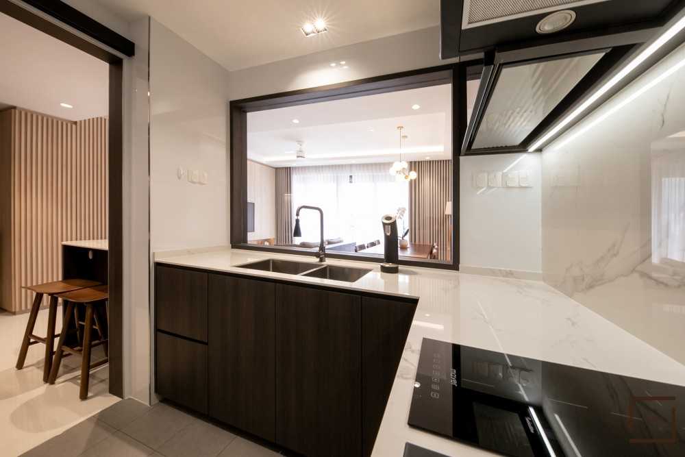 Contemporary Kitchen with Kitchen Window and Kitchen Accessories