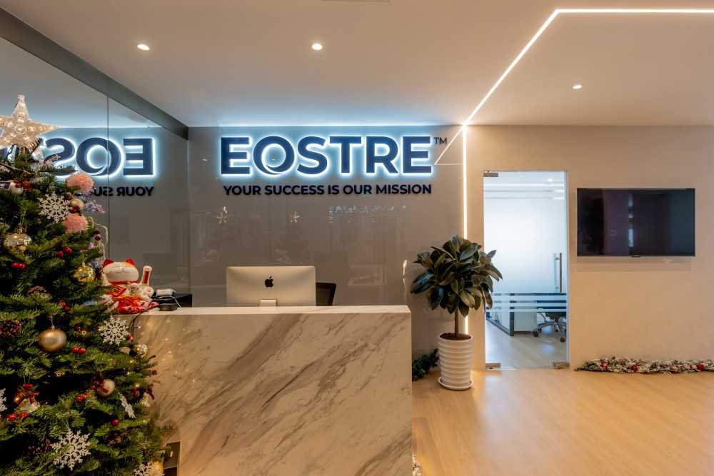 Contemporary Entryway with Countertop and Lighting