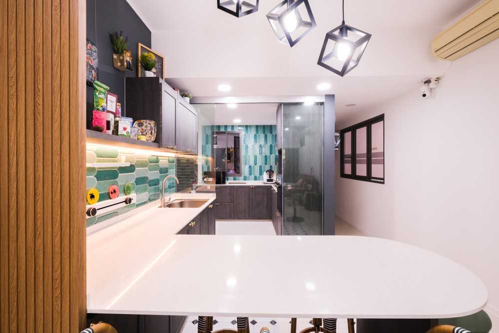 Country Kitchen with Kitchen Backsplash and Kitchen Cabinets