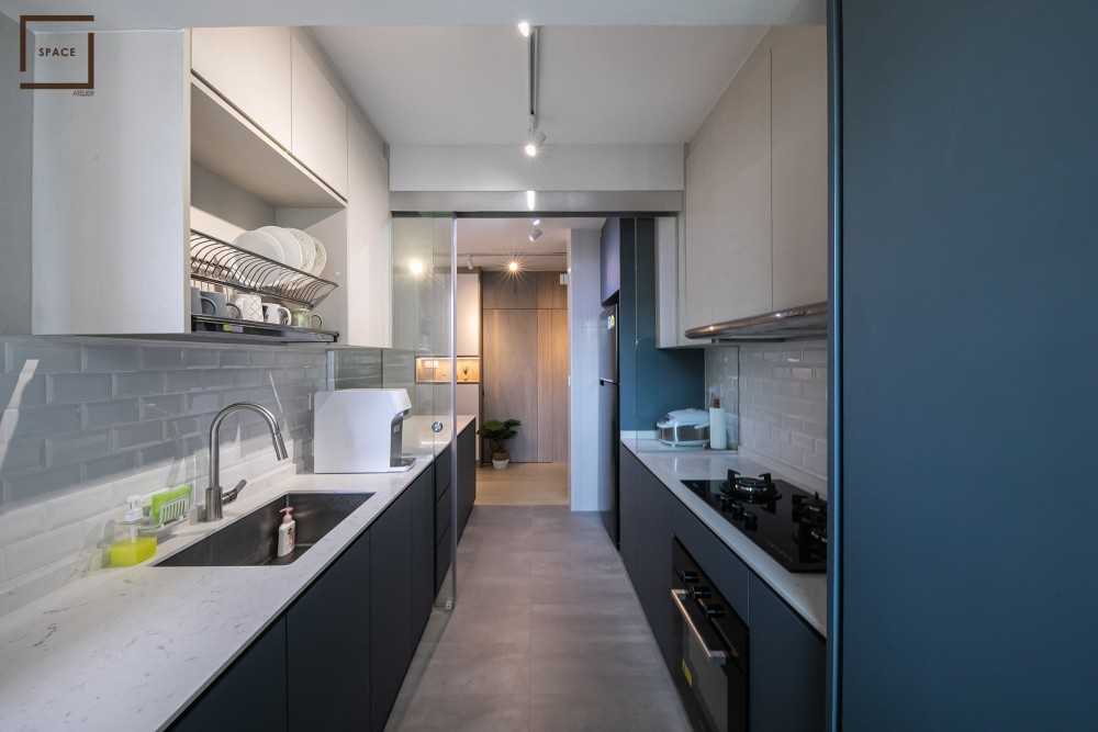 Modern Kitchen with Kitchen Accessories and Kitchen Tap