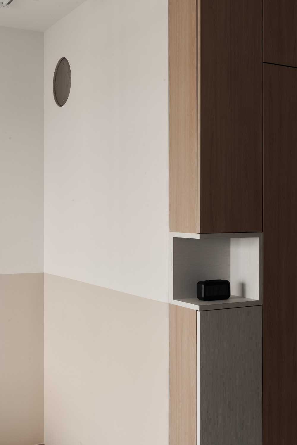 Scandinavian Entryway with Small Storage and Shoe Cabinets
