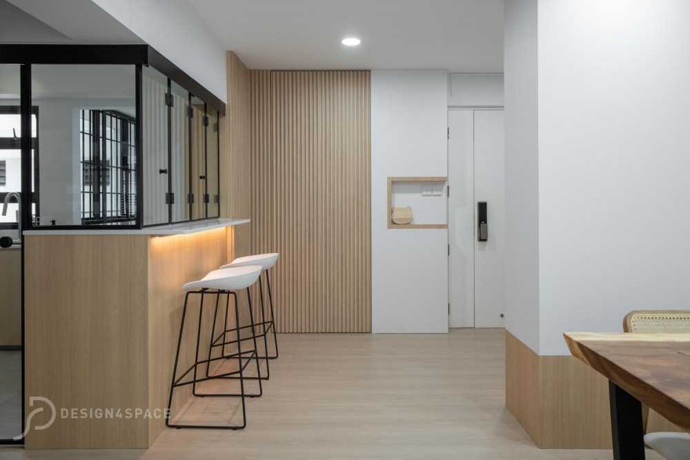Scandinavian Kitchen with Kitchen Window and Kitchen Island