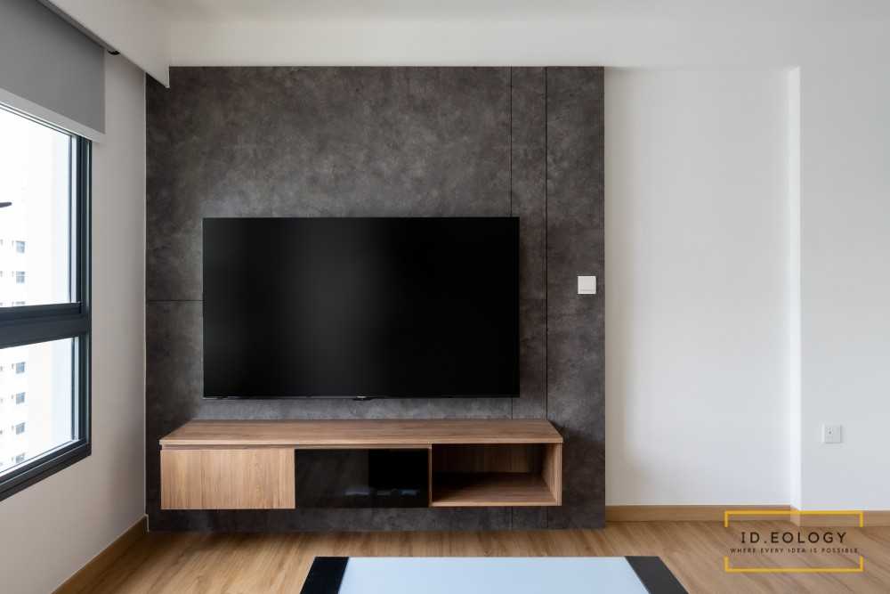 Modern Living Room with TV Console and TV