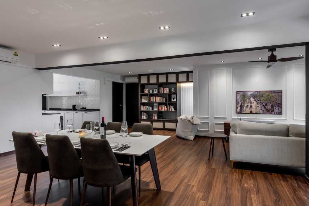 Country Dining Room with Lighting and Spotlight