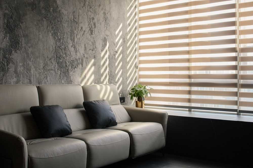 Modern Living Room with Feature Wall and Sofa