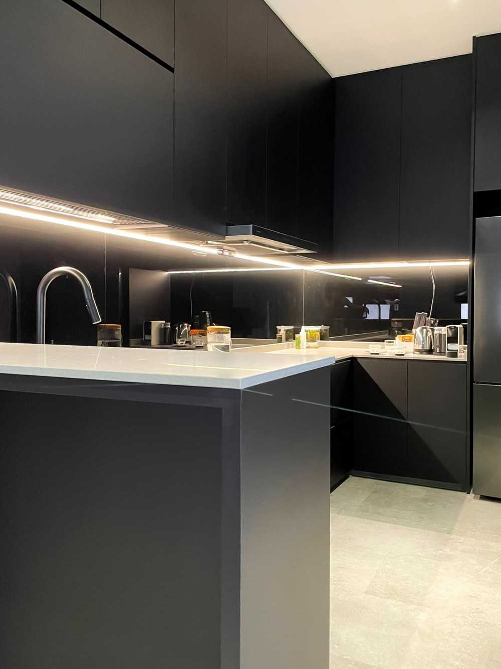 Scandinavian Kitchen with Kitchen Island and Kitchen Accessories
