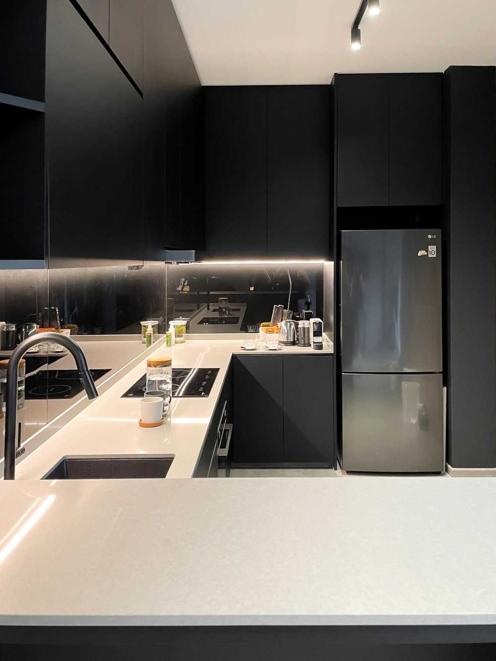 Scandinavian Kitchen with Kitchen Island and Kitchen Accessories