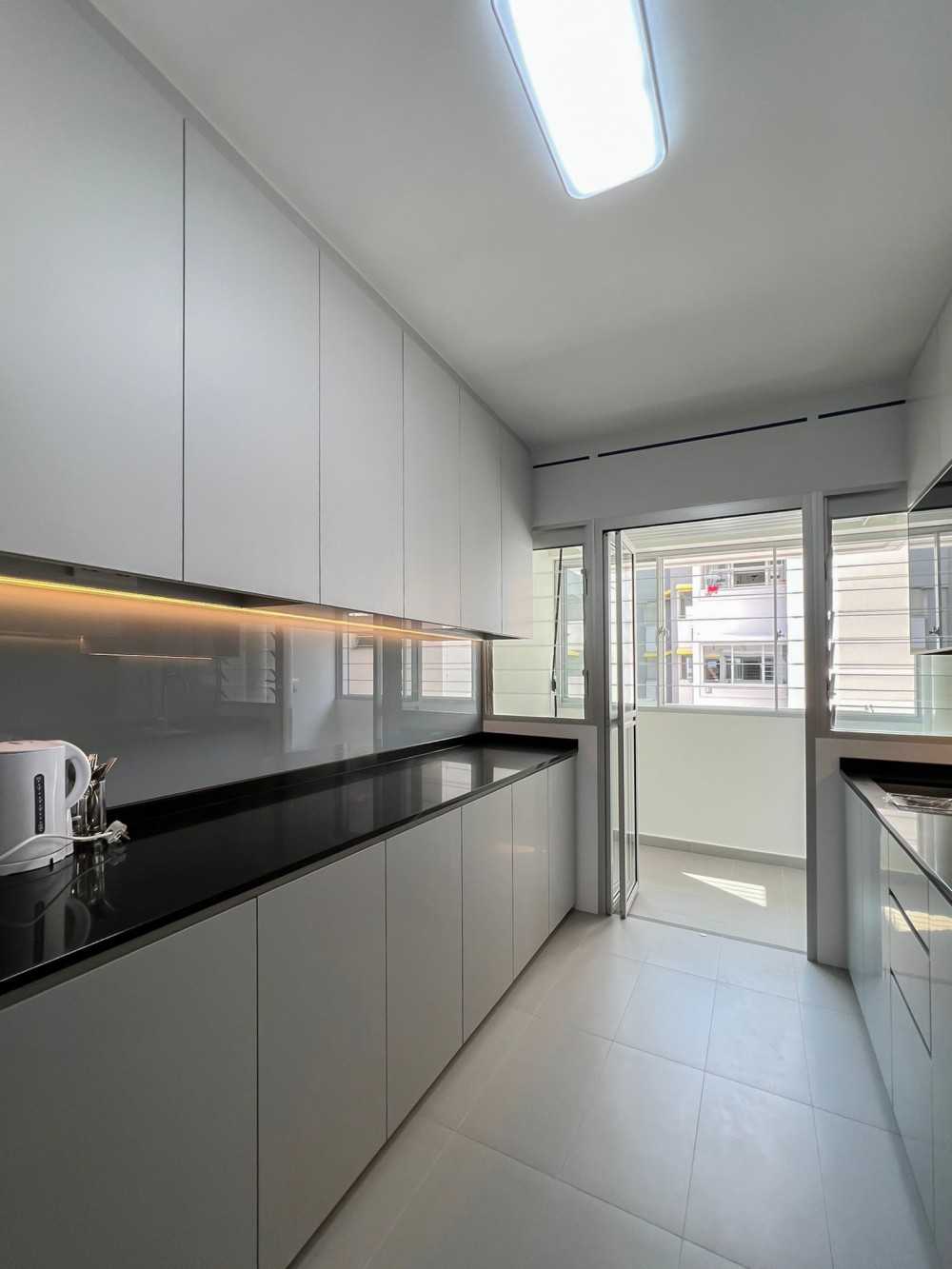 Scandinavian Kitchen with Kitchen Window and Kitchen Accessories