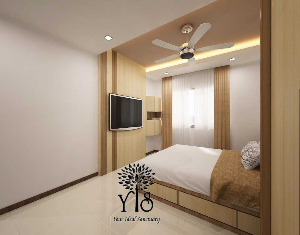 Scandinavian Bedroom with Feature Wall and Cove Lighting