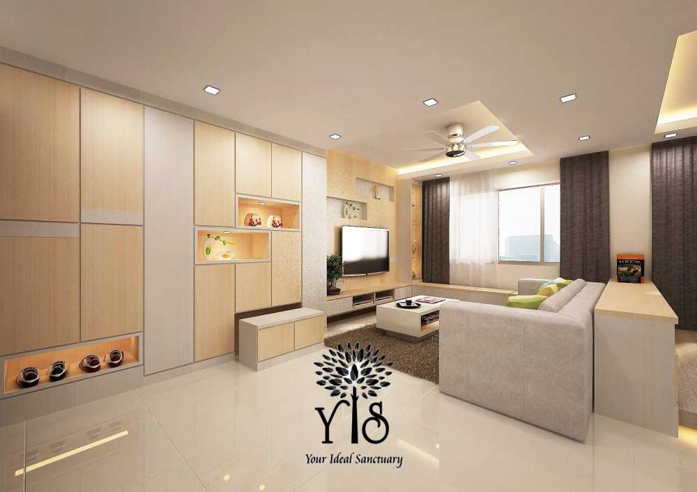 Scandinavian Living Room with Settee and TV Console