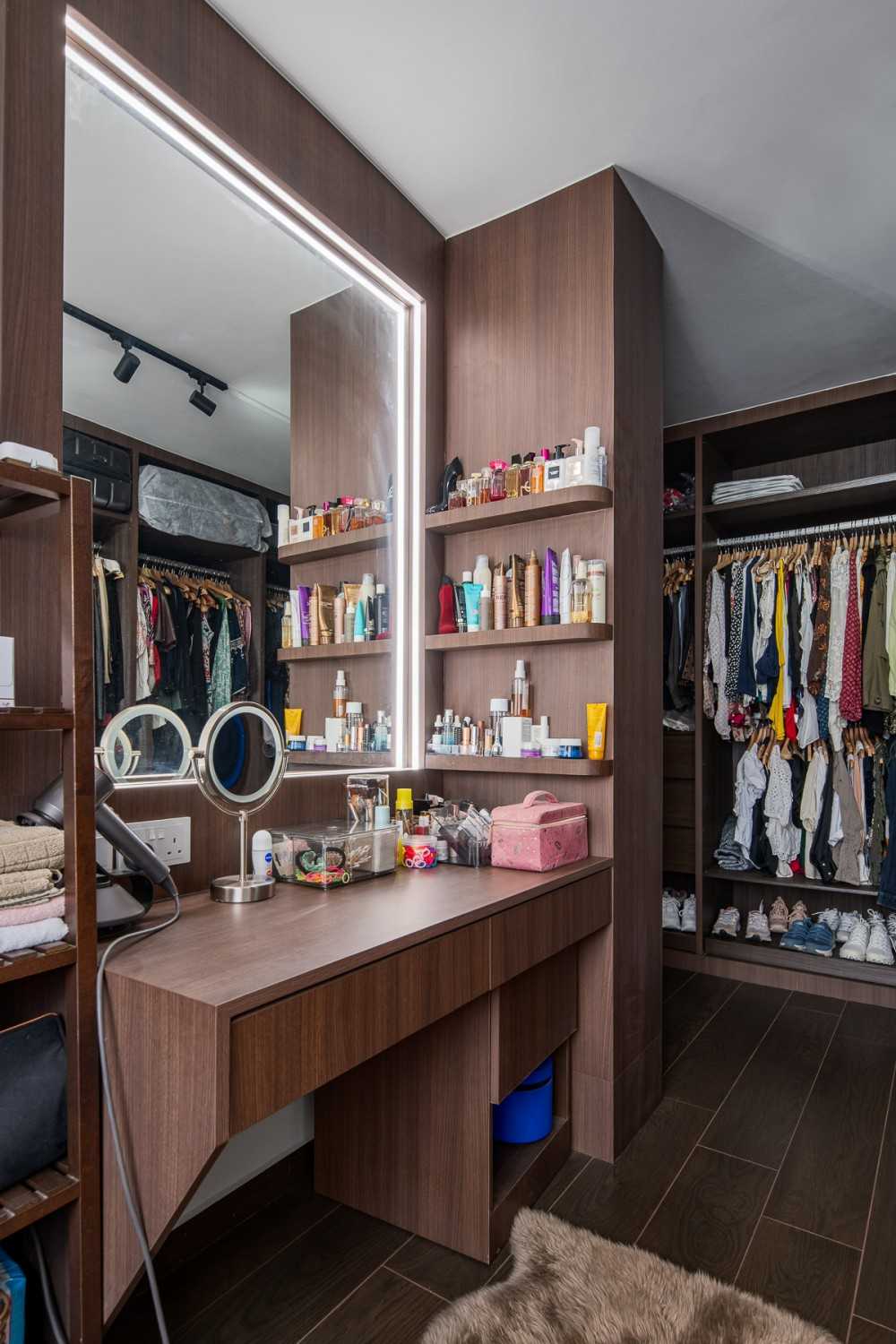 Country Bedroom with Wardrobe and Bedroom Dresser