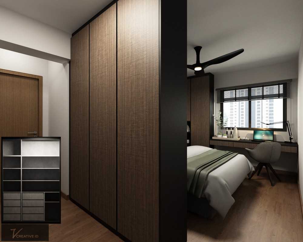 Industrial Walk-in Wardrobe with Wardrobe and Small Storage