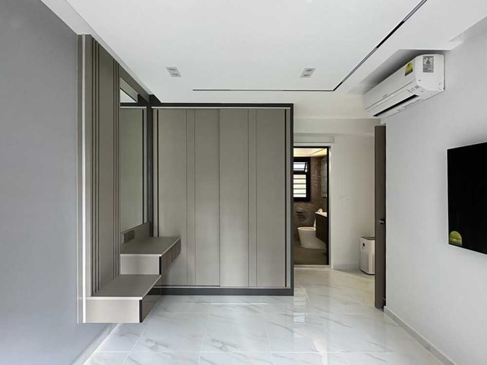 Scandinavian Bedroom with Wardrobe and Sliding Wardrobe