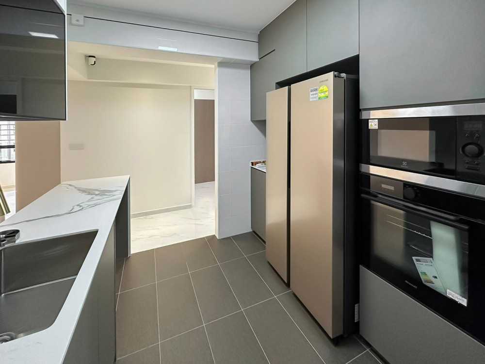Scandinavian Kitchen with Kitchen Island and Kitchen Accessories
