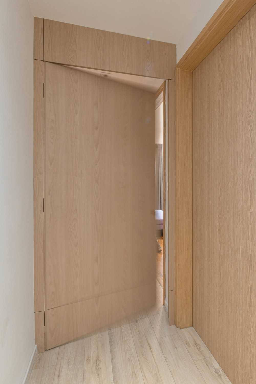 Contemporary Entryway with Doors and Wood Doors