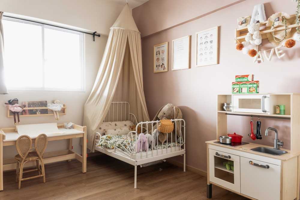Contemporary Kids Room with Toys and Children's Storage