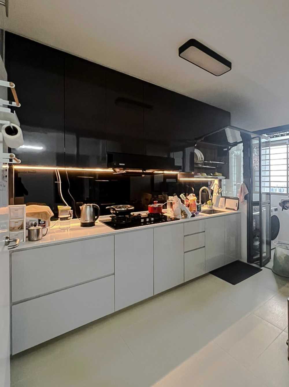 Scandinavian Kitchen with Kitchen Window and Kitchen Accessories