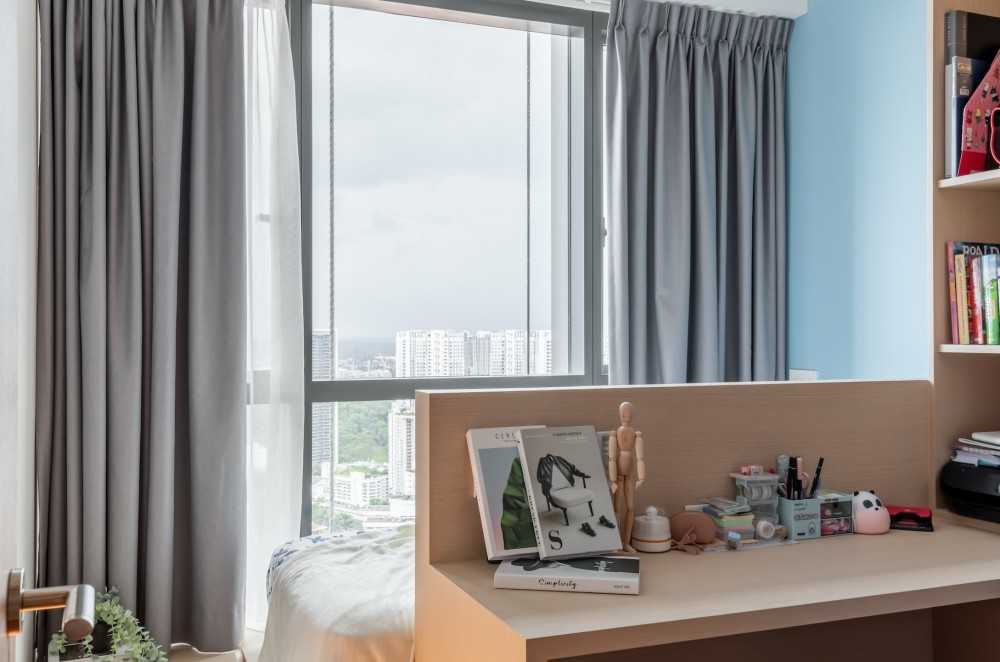 Modern Bedroom with Children's Beds and Single Bed