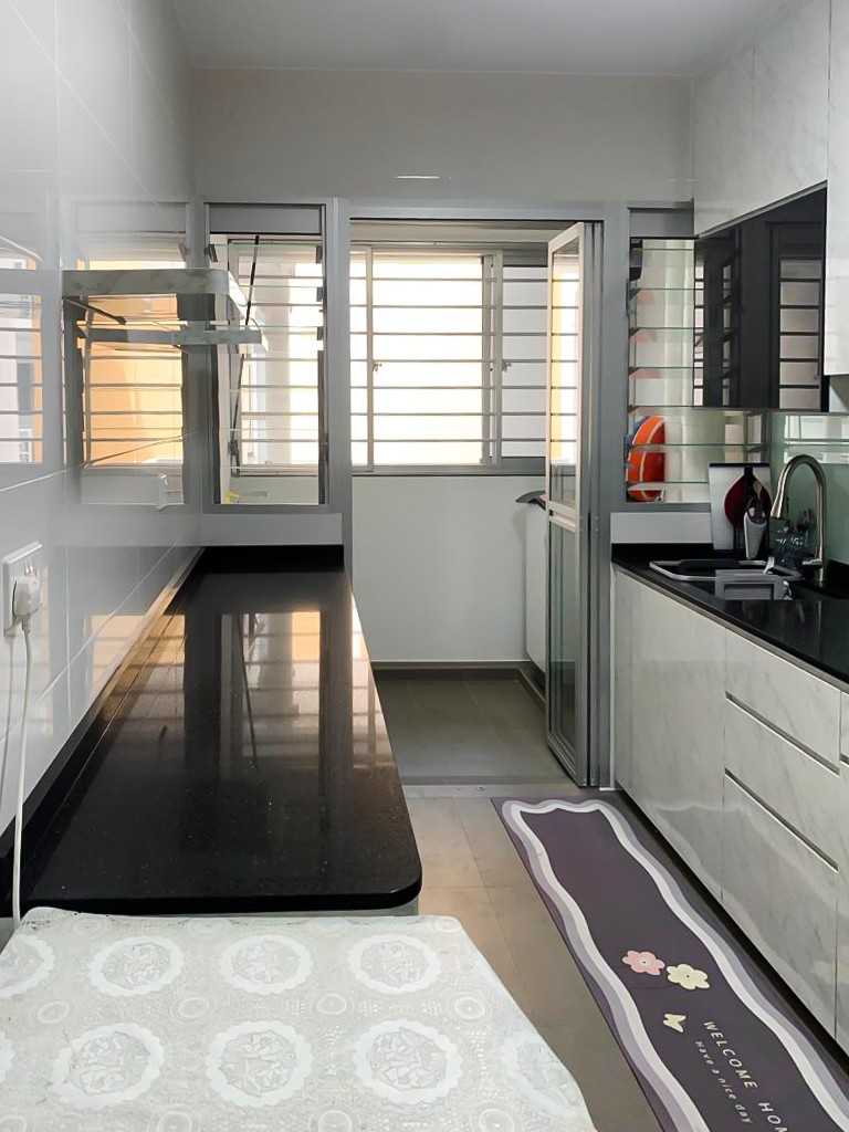 Scandinavian Kitchen with Kitchen Window and Kitchen Accessories