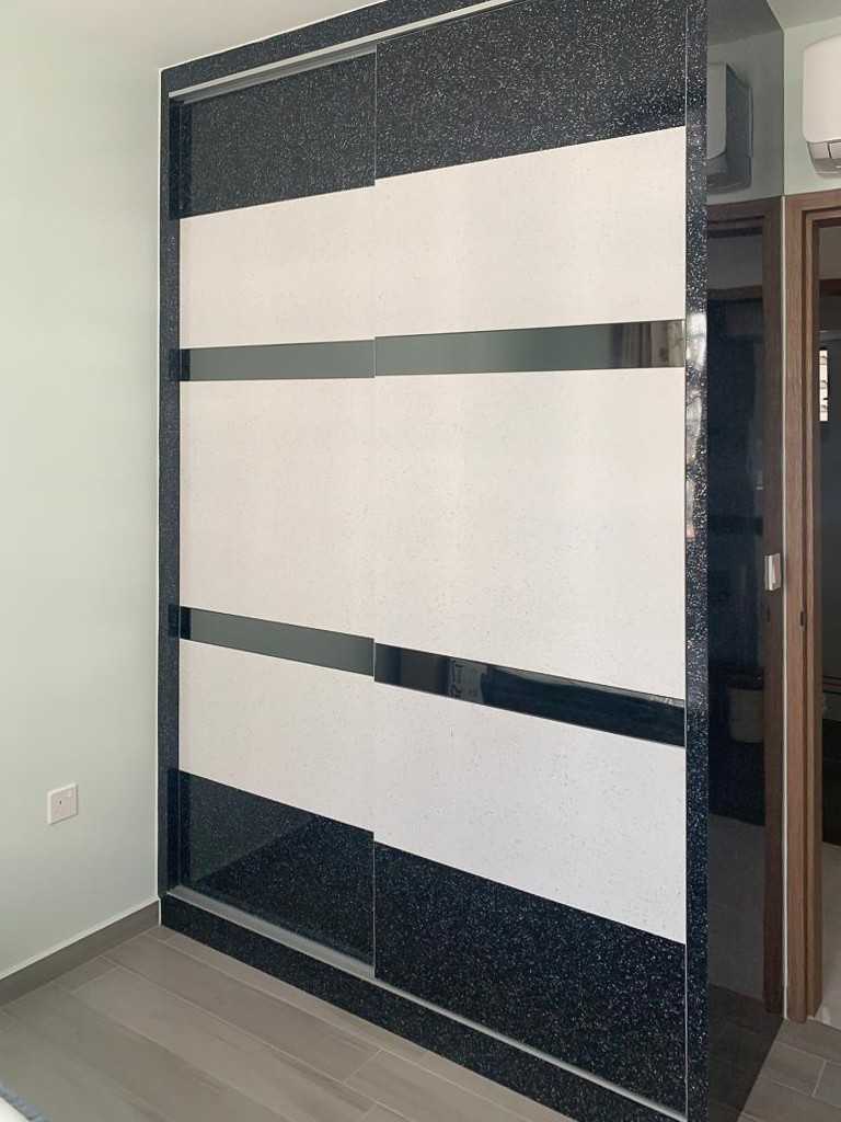 Scandinavian Bedroom with Wardrobe and Sliding Wardrobe