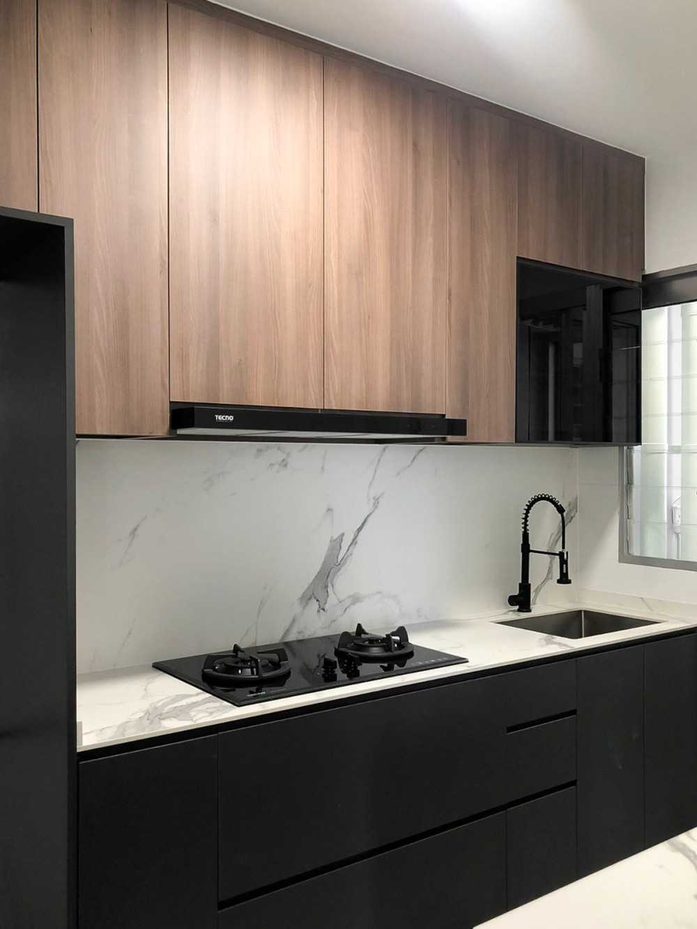 Scandinavian Kitchen with Kitchen Window and Kitchen Accessories