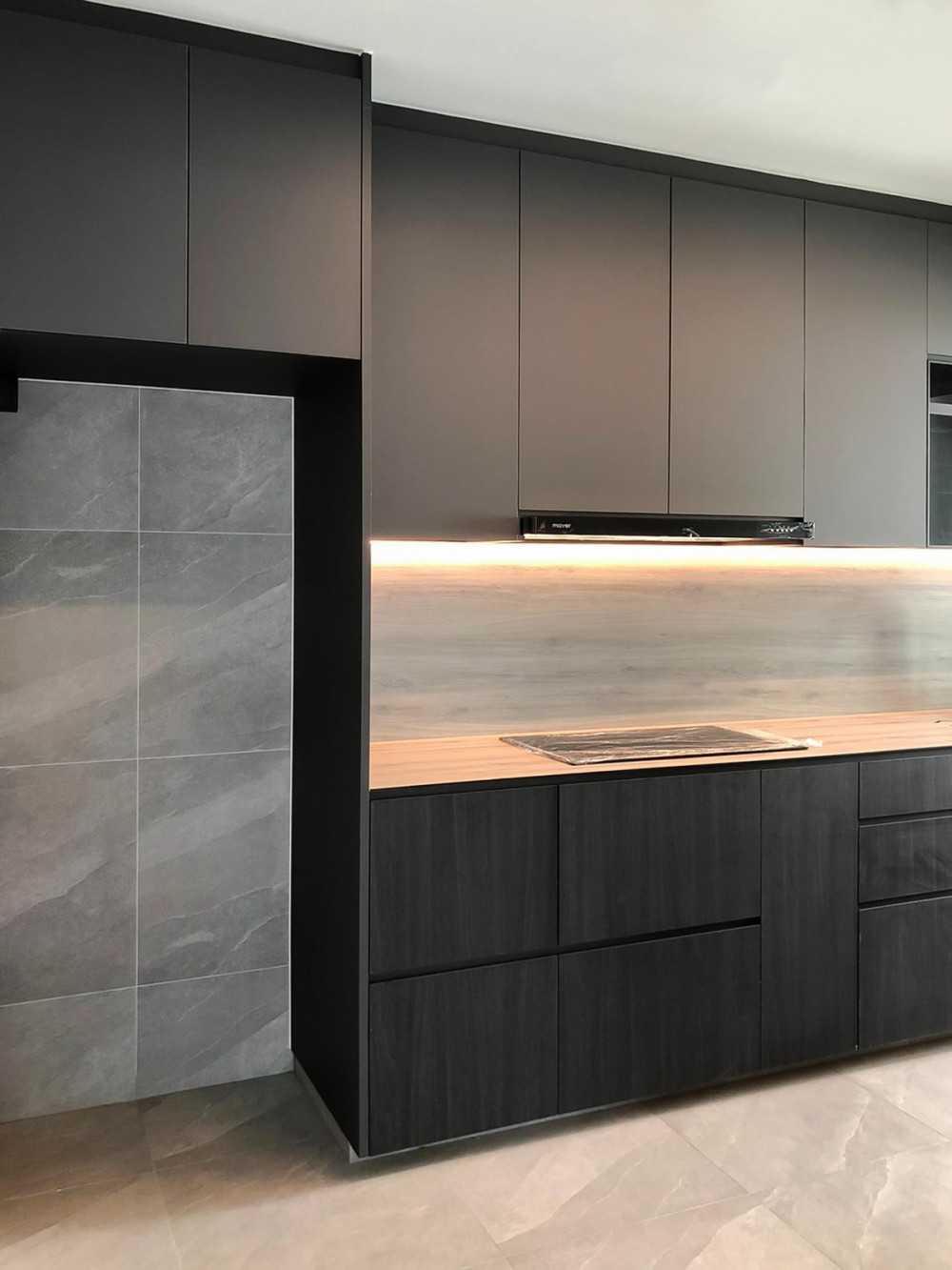 Scandinavian Kitchen with Kitchen Backsplash and Kitchen Accessories