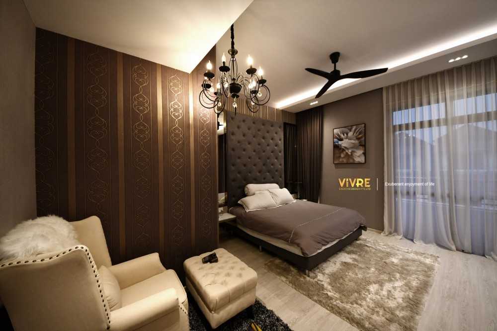 Modern Bedroom with Ceiling Light and Closet