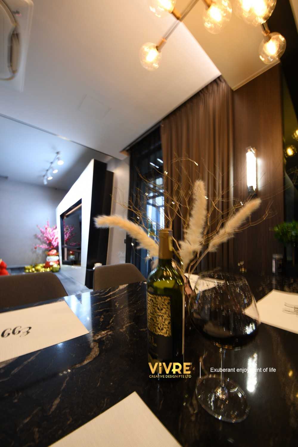 Modern Dining Room with Cove Lighting and Ceiling Light
