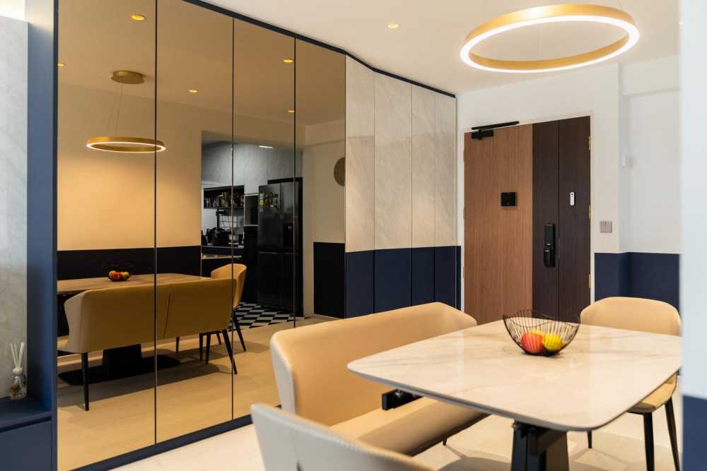 Modern Dining Room with Dining Table and Dining Chairs