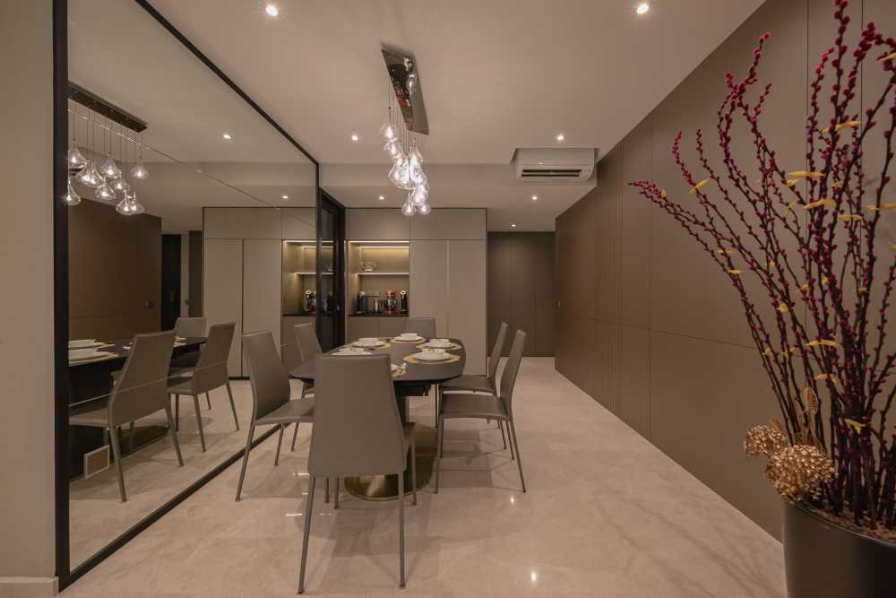 Modern Living Room with TV Console and Sofa