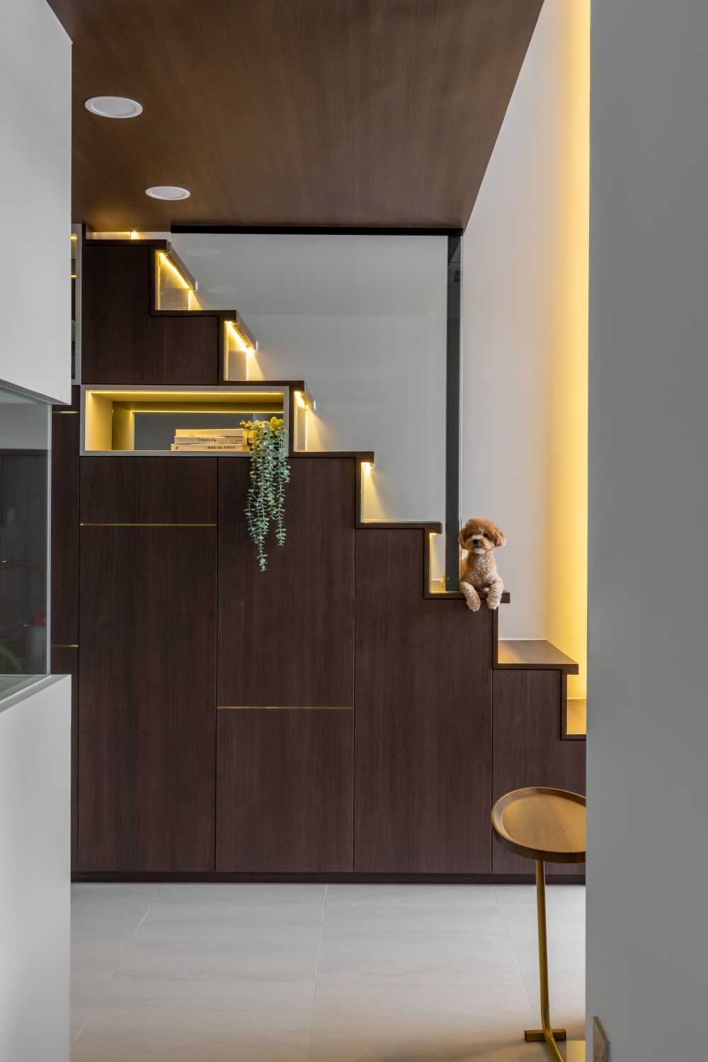 Contemporary Mezzanine with Loft and Bedside Table