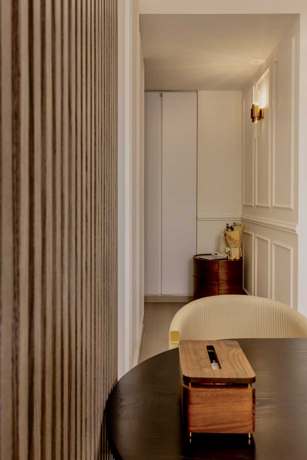 Modern Entryway with Shoe Rack and Small Storage