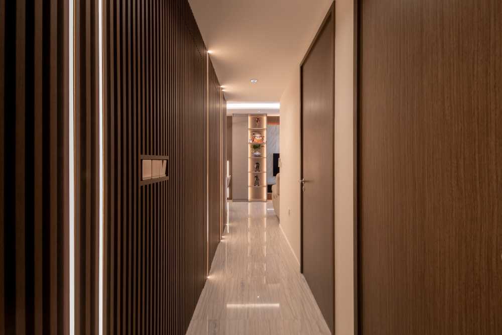 Modern Entryway with Small Storage and Shoe Cabinets