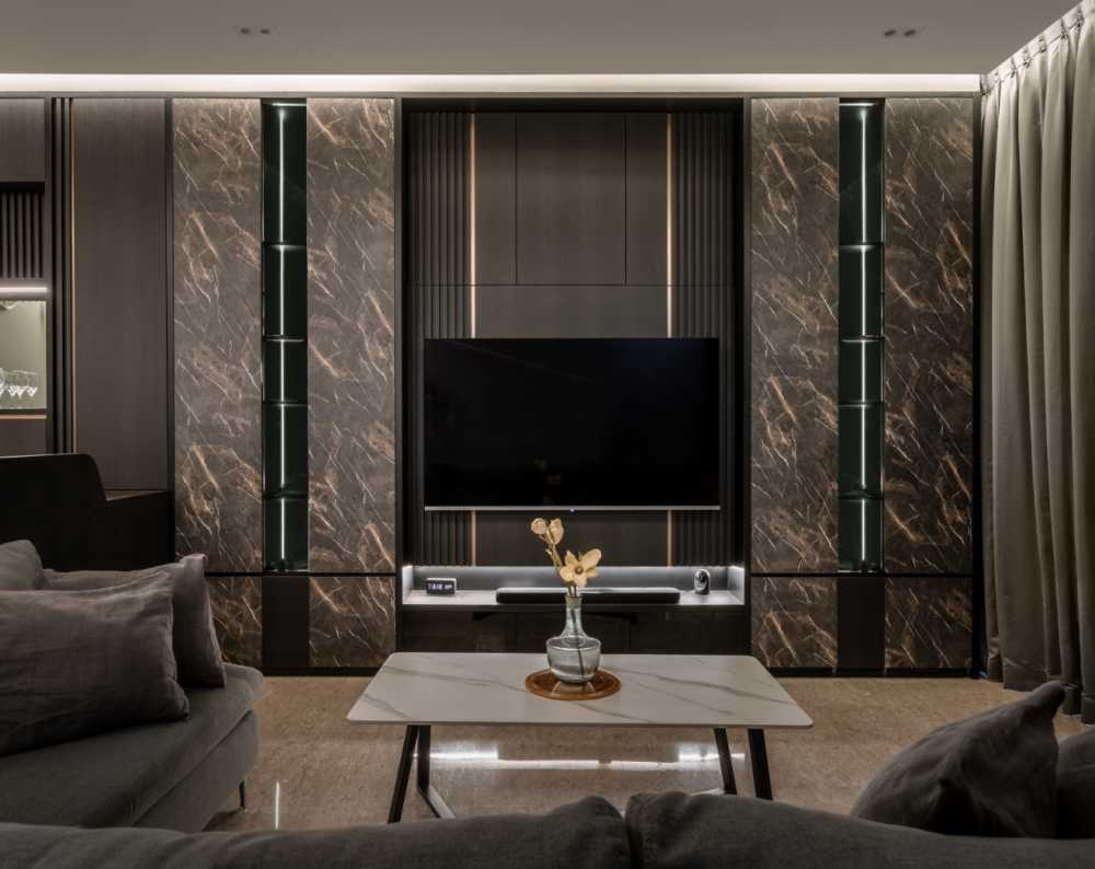 Modern Living Room with Sofa and Coffee Table