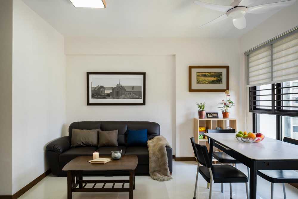 Contemporary Living Room with Sofa and Coffee Table